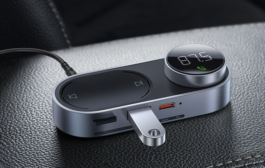 Bluetooth FM transmiter USB-C AUX TF BASEUS