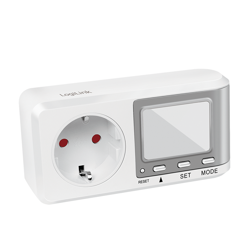 Digitalna utičnica za mjerenje potrošnje i CO2 EM0005 LOGILINK