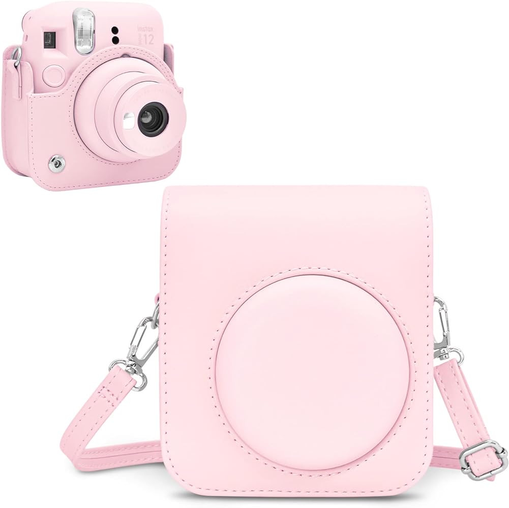 Zaštitna kožna futrola za FUJIFILM INSTAX Mini 12 aparat blossom pink