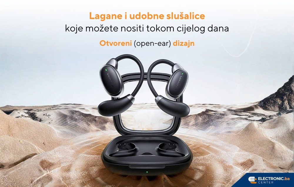 Bežične bluetooth slušalice VENTION OpenBeat O15 crne