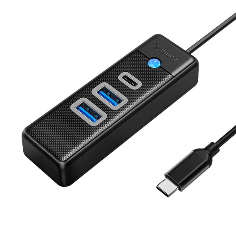 OTG USB-C HUB ORICO PWC2U-C3 3u1 15cm crni