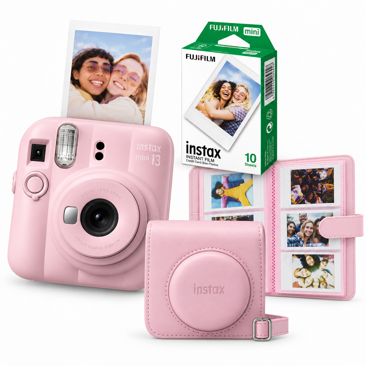 Fotoaparat Polaroid FUJIFILM INSTAX Mini 13 + film + futrola + album FULL TRAVEL PACK - slika 2
