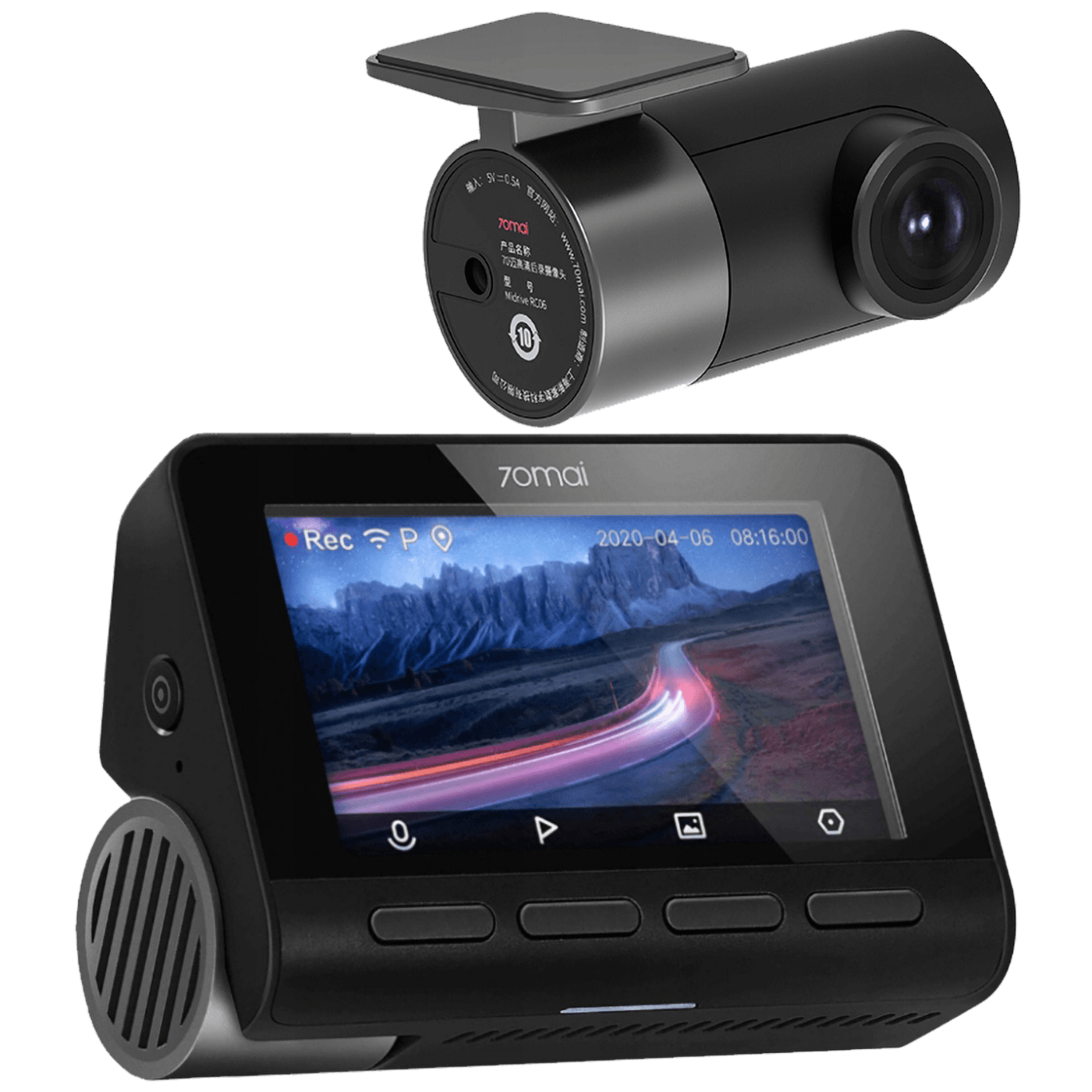 Set auto kamera DASH CAM i zadnja kamera XIAOMI 70MAI A800S + RC06