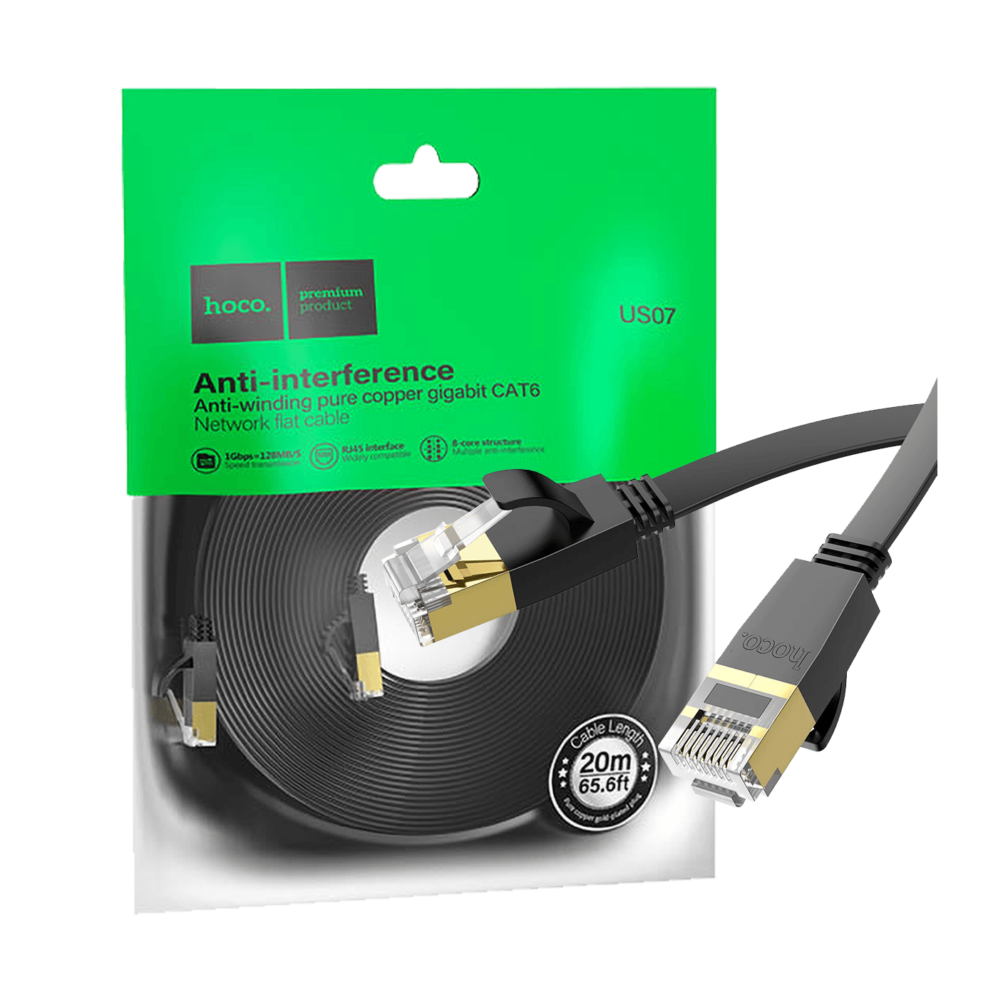 Mrežni kabal  CAT6 gigabitni HOCO US07 20m