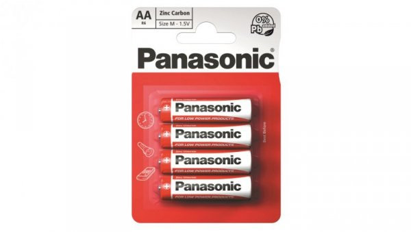 Baterija AA LR6 PANASONIC Zinc Carbon