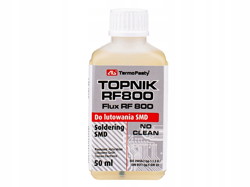 Topnik Flux RF800 50ml SMD TERMOPASTY