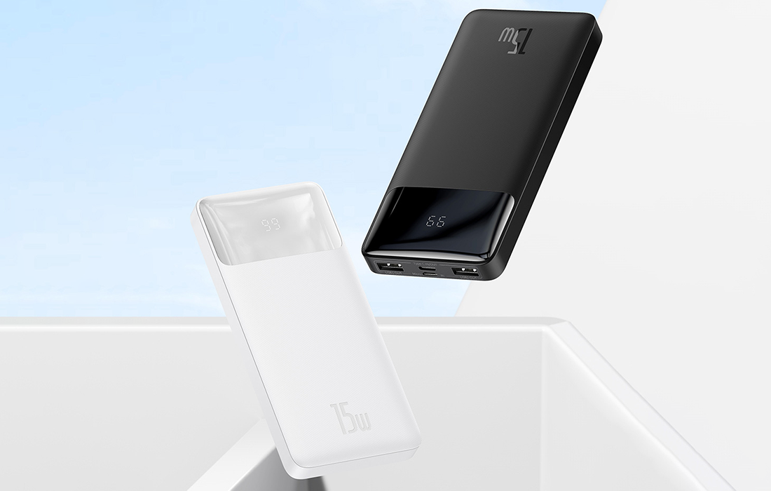 Powerbank BASEUS 10.000mAh 15 crno i bijeli