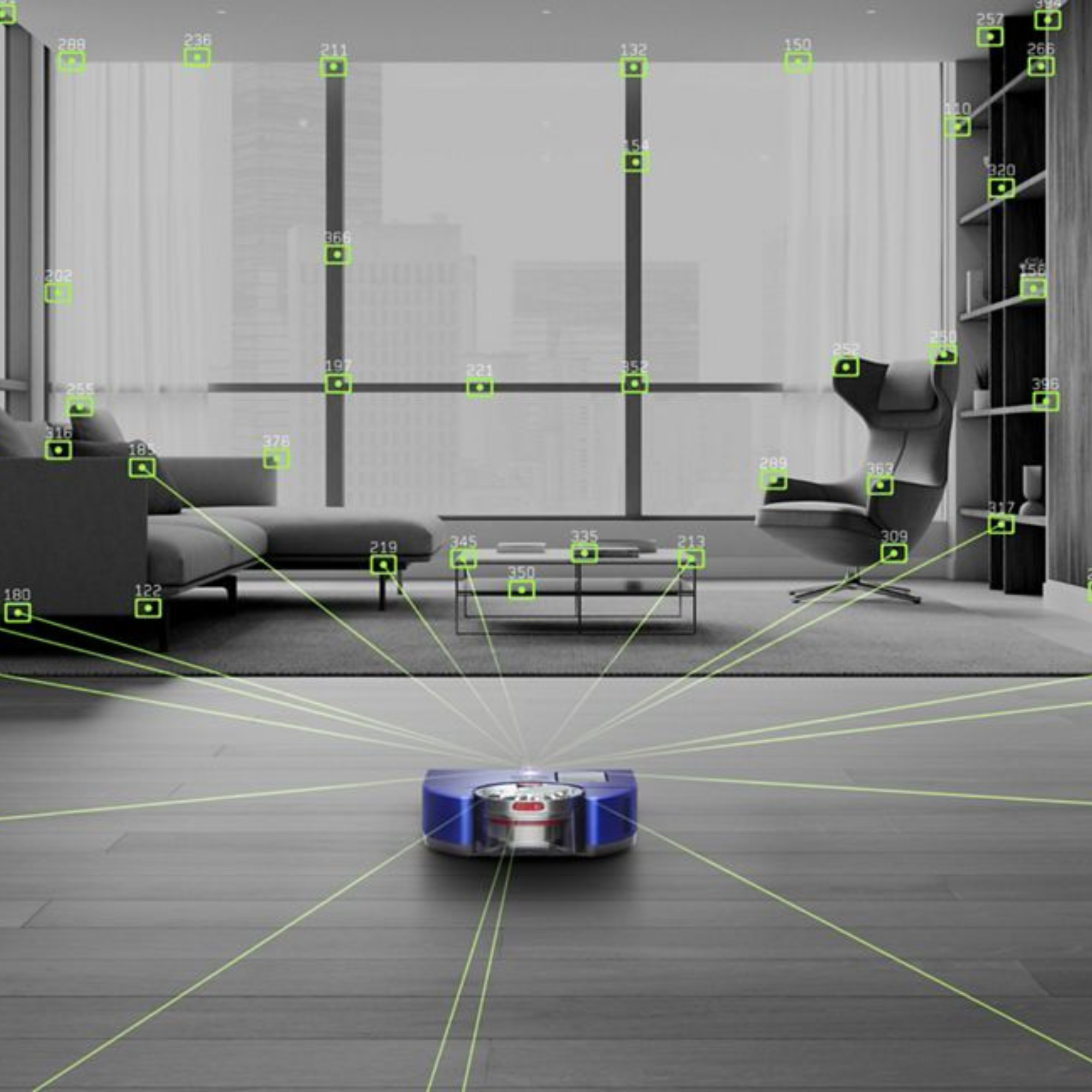 Robot usisivač Dyson RB03 360 Vis Nav Vinca Blue/Nickel