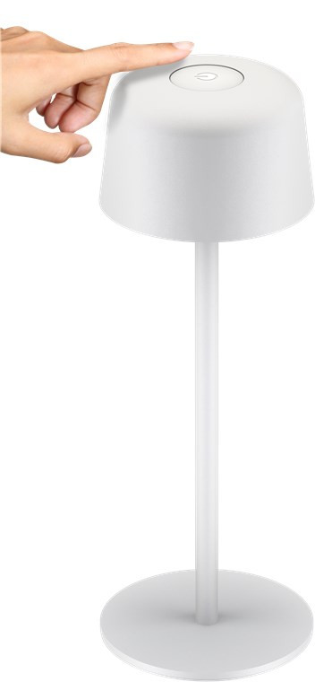 Punjiva bežična LED stolna lampa sa tri nivoa svijetline GOOBAY 3000K 25cm bijela