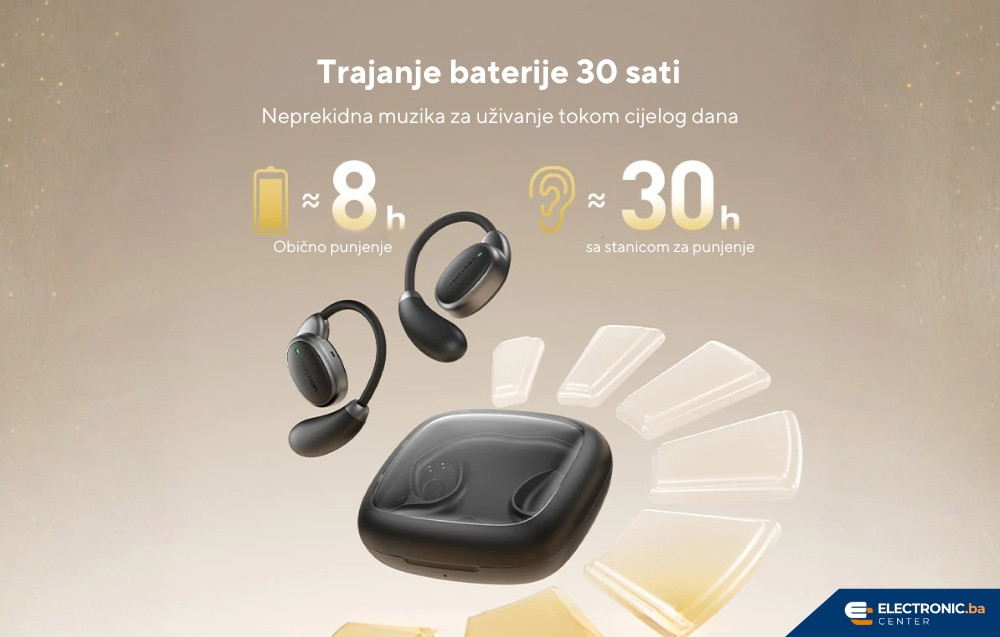 Bežične bluetooth slušalice VENTION OpenBeat O15 crne