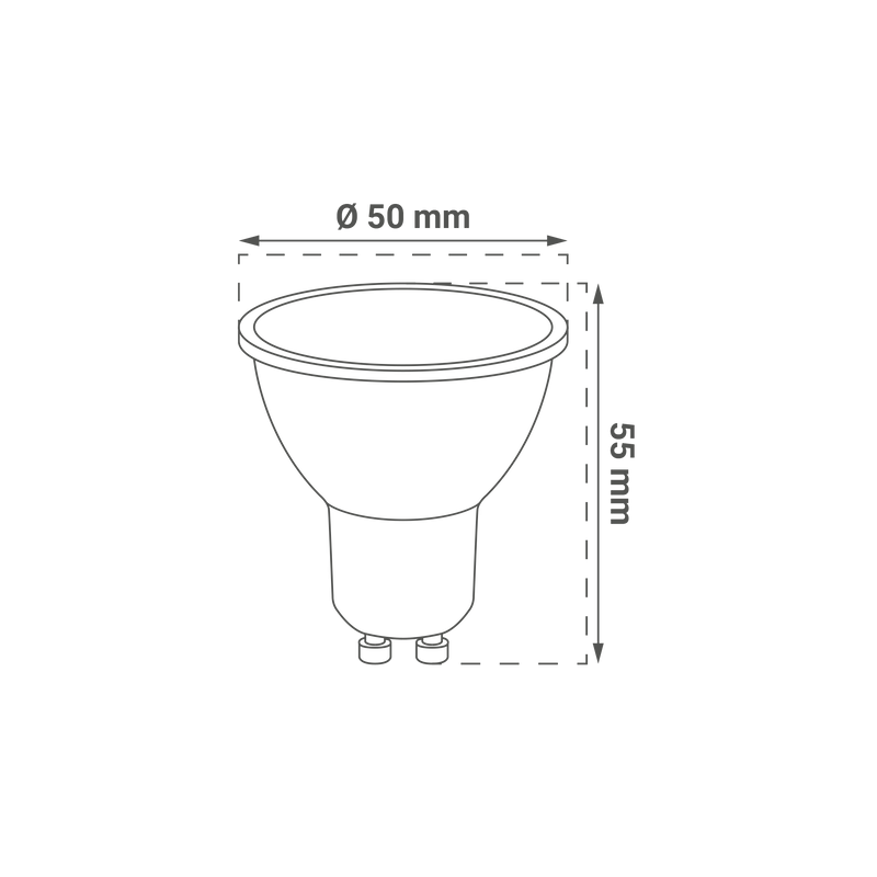 Led sijalica GU10 5W 3000K  GREEN TECH LB-1004