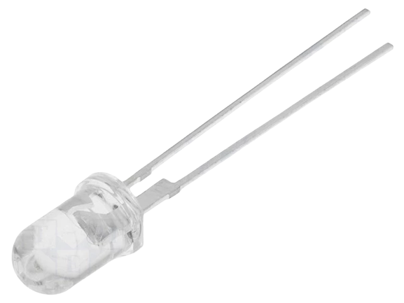 LED dioda hladno bijela 5mm 3.8V