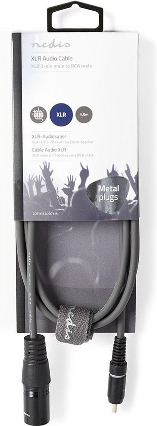 Mikrofonski kabal NEDIS 3.5mm na XLR 3PIN 1.5m