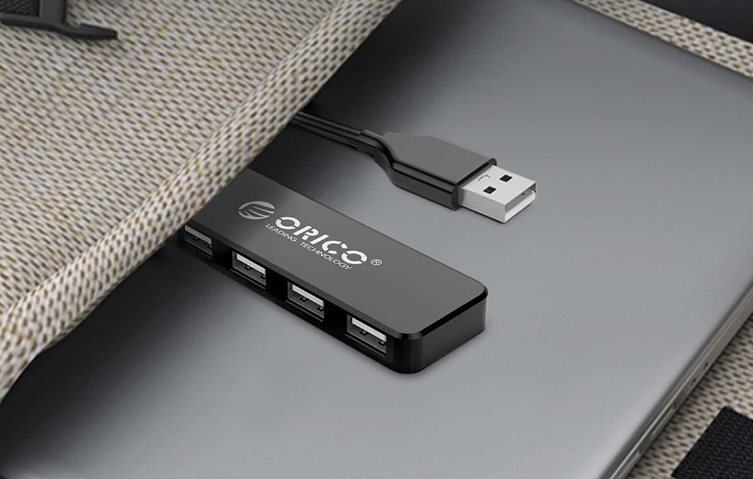 OTG HUB USB-A ORICO FL01-BK-BP 4u1 30cm
