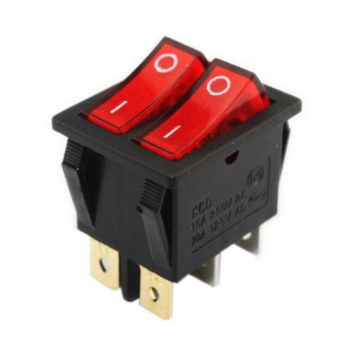 Dupli rocker prekidač 20A 125V KCD4-011