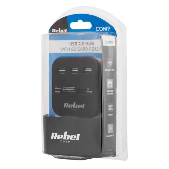 USB-C HUB REBEL 4u1 50cm