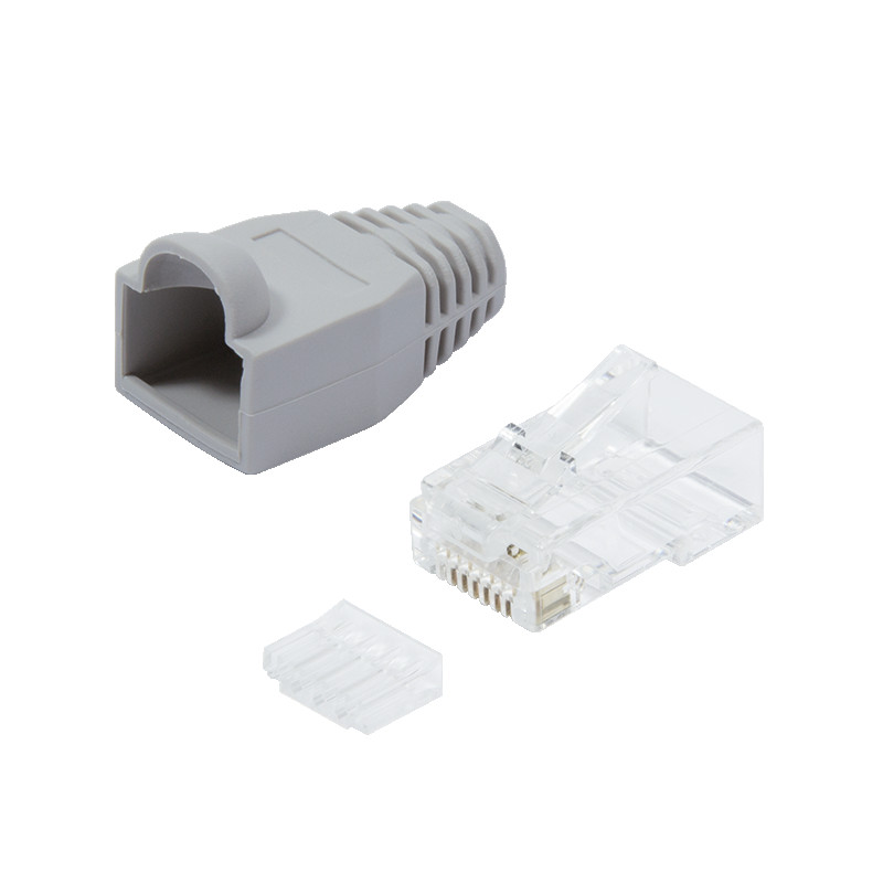 Mrežni konekor sa zaštitnom kapcicom CAT6 RJ45 pak 100/1 LOGILINK MP0023