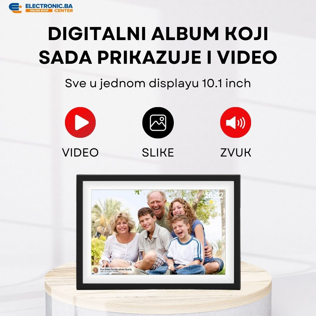 Pametni digitalni foto album ram za slike ARZOPA FRAMEO 10.1"