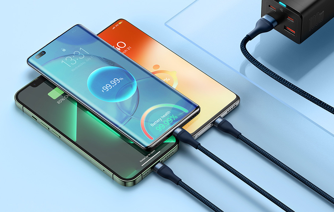 Kabal USB-A na USB-C Micro Lightning BASEUS 3u1 1.2m plavi