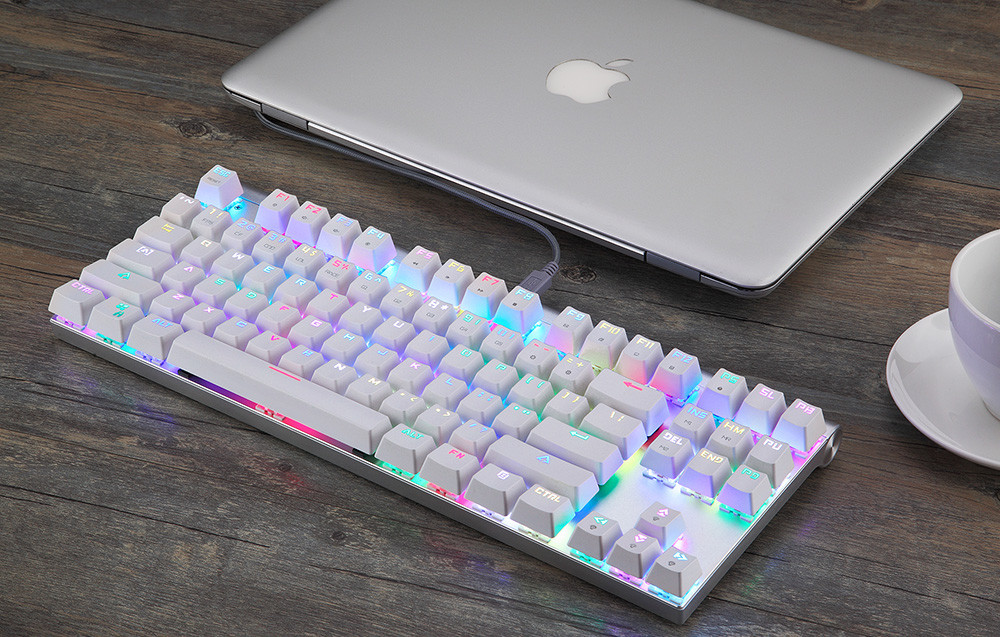 Gaming RGB tastatura MOTOSPEED CK101 bijela