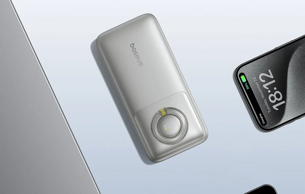 Prijenosni punjač powerbank sa USB-C kablom 65W 20000mAh BASEUS