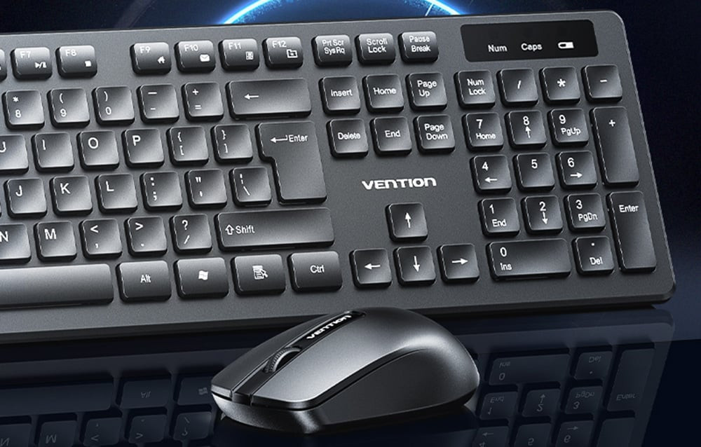 Bežični ergonomski set tastatura i miš VENTION