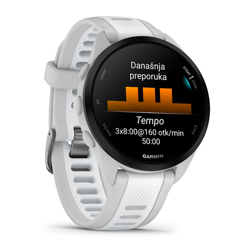 Pametni sat GARMIN Forerunner 165 Mist Grey Whirestone