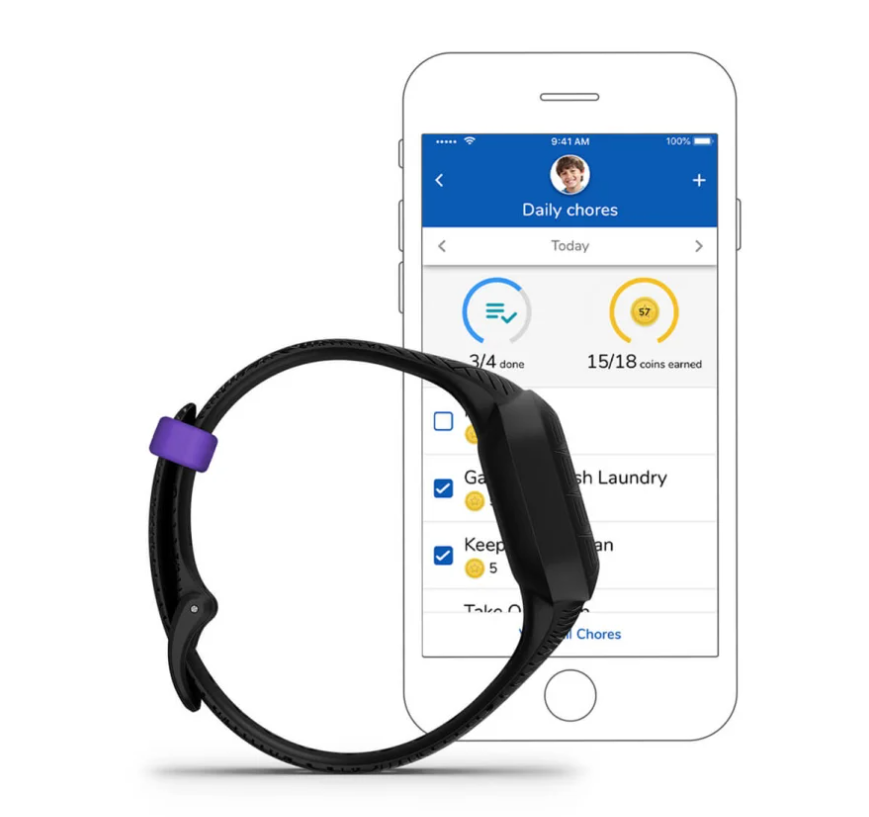 Pametni sat GARMIN Vivofit JR 3 Marvel Black Panther