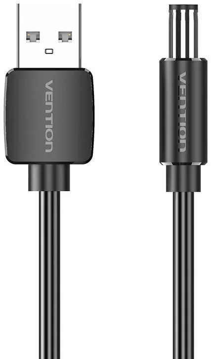 Kabal USB-A na DC 5.5mm VENTION 1m crni