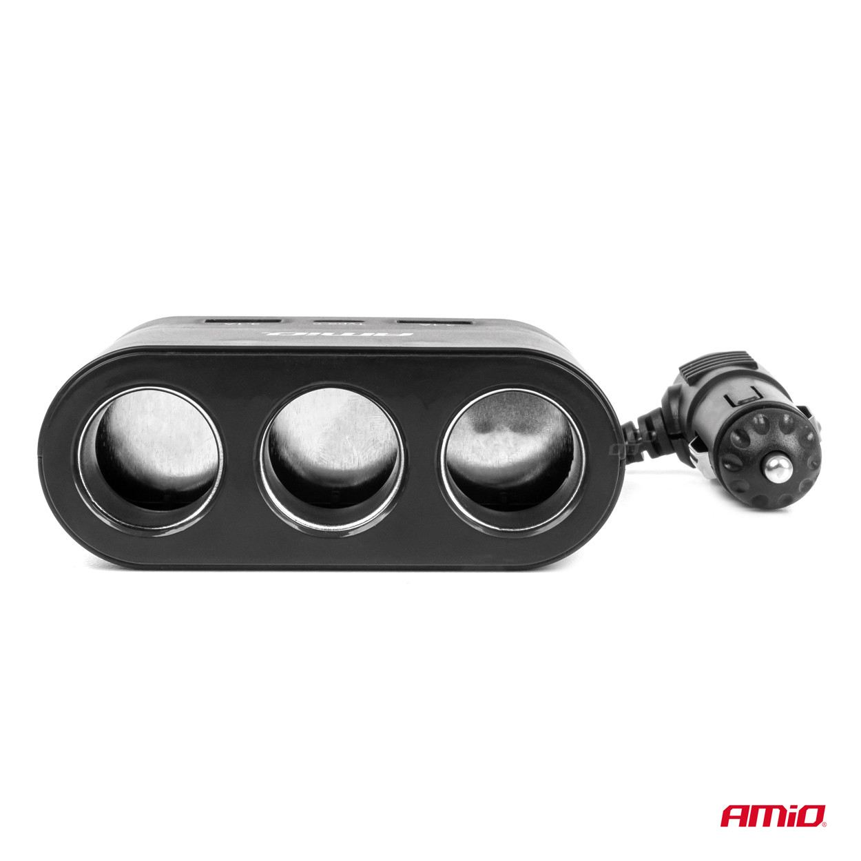 Razdjelnik auto punjač 3 utičnice 2X USB-A 1X USB-C 12/24V 120W AMIO