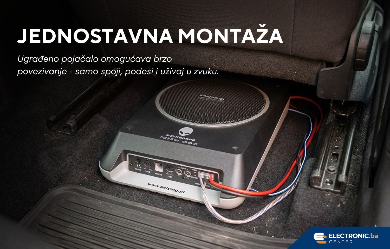 Aktivni Subwoofer za ispod sjedišta PEYING PY-NB3000 200W