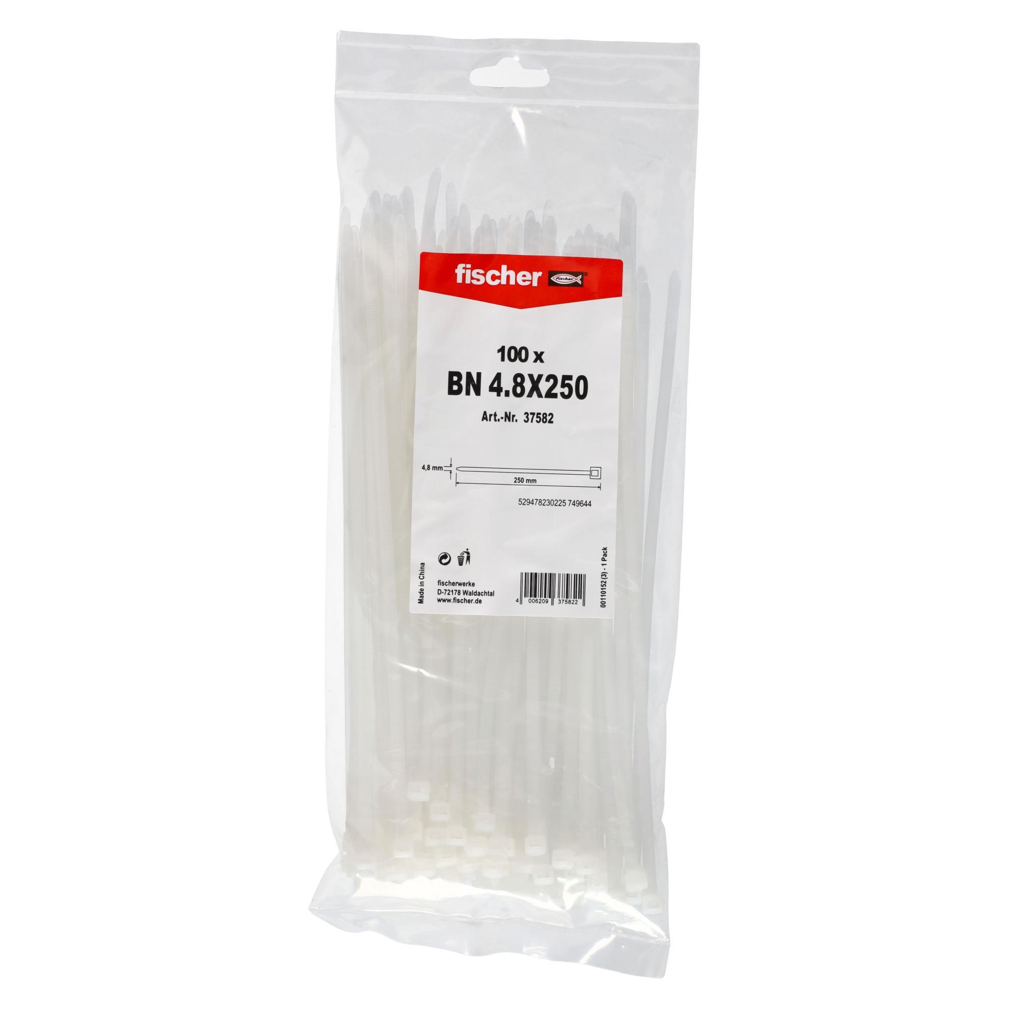 Vezica za kablove 4.8x250 FISCHER SET 100/1 bijela