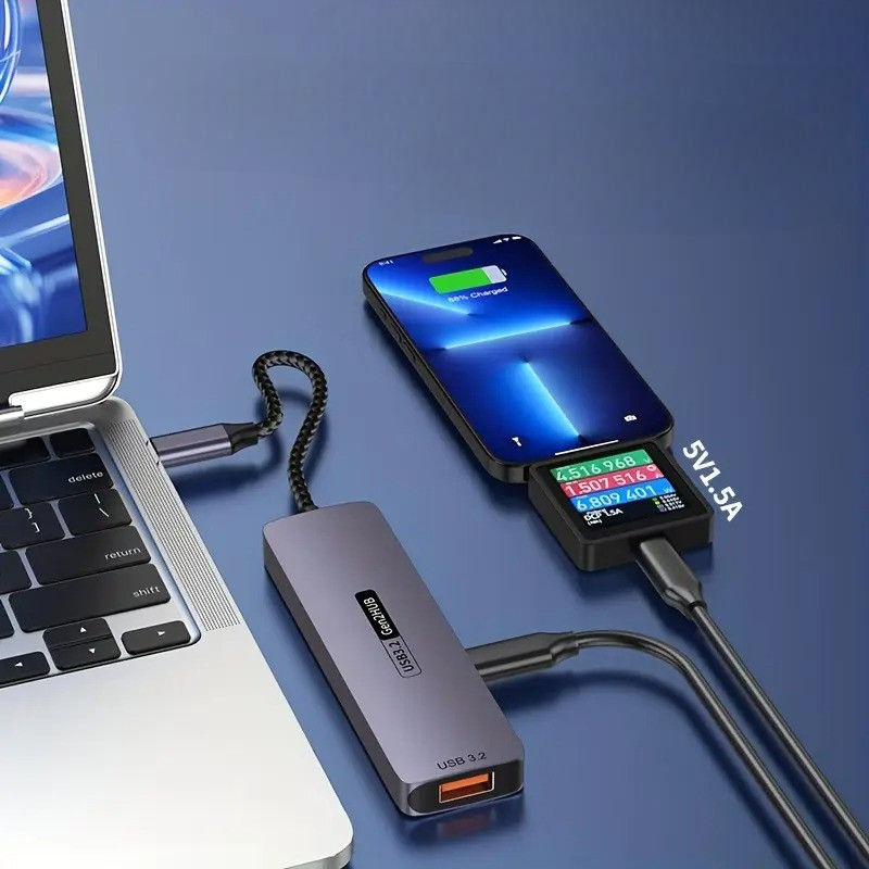 Razdjelnik USB-C HUB 3.2 Gen2 PD 100W 5u1
