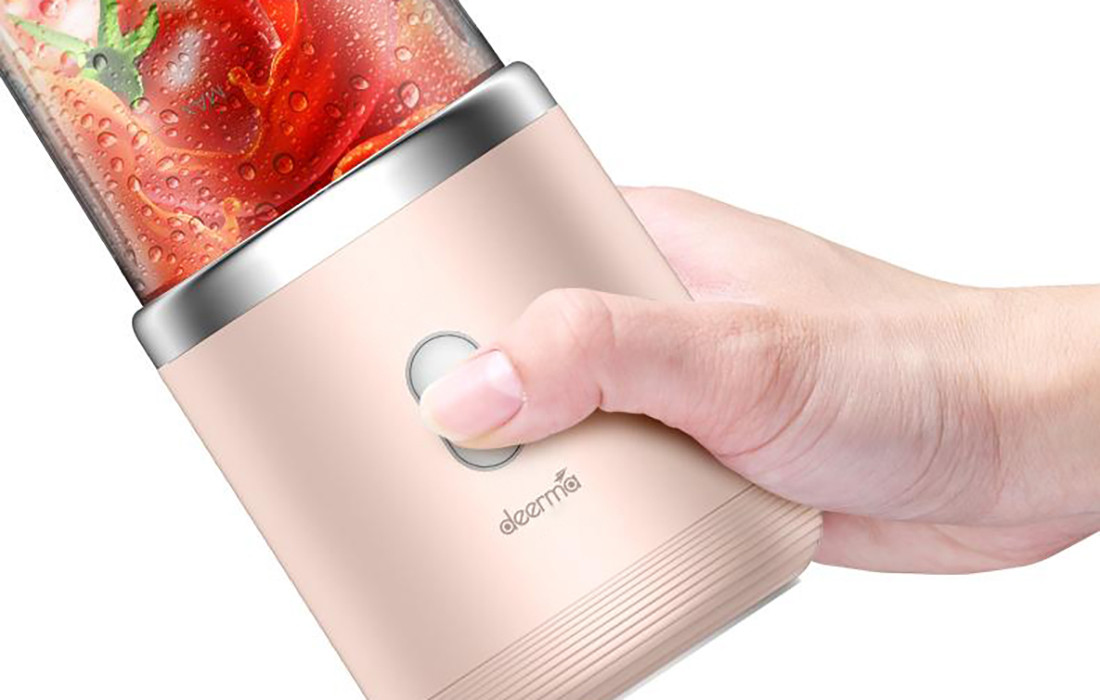 Prijenosni moćni blender DEERMA Juice NU05 rozi