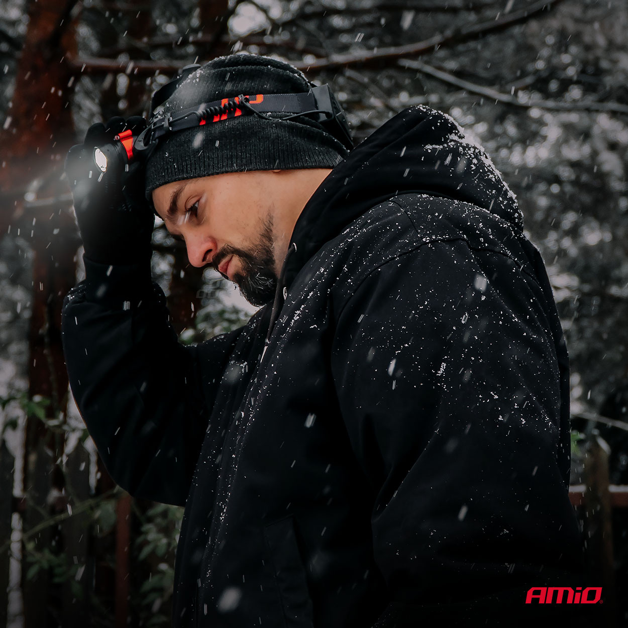 Naglavna punjiva T6 LED lampa sa senzorom pokreta AMIO