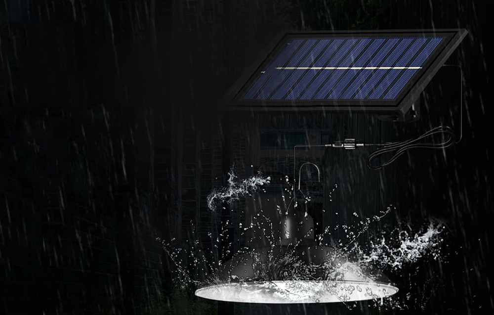 Solarna lampa SUPERFIRE FF10-B, potpuno otporno na vodu i jako kišu