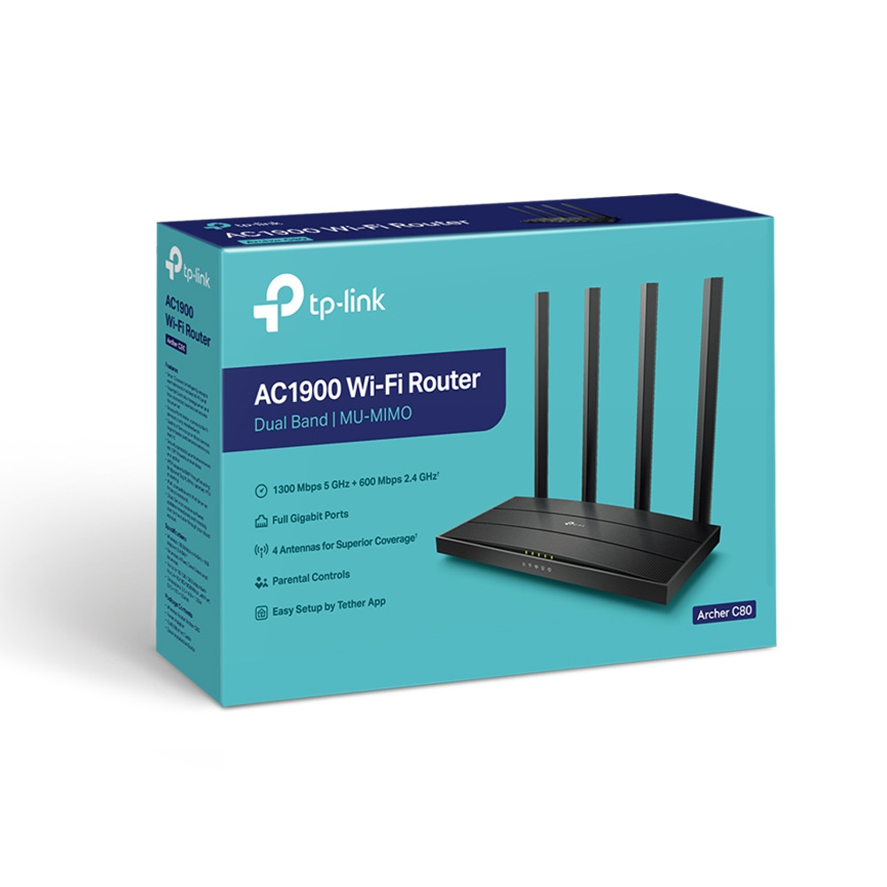 Router TP LINK  C80 AC1900 ARCHER