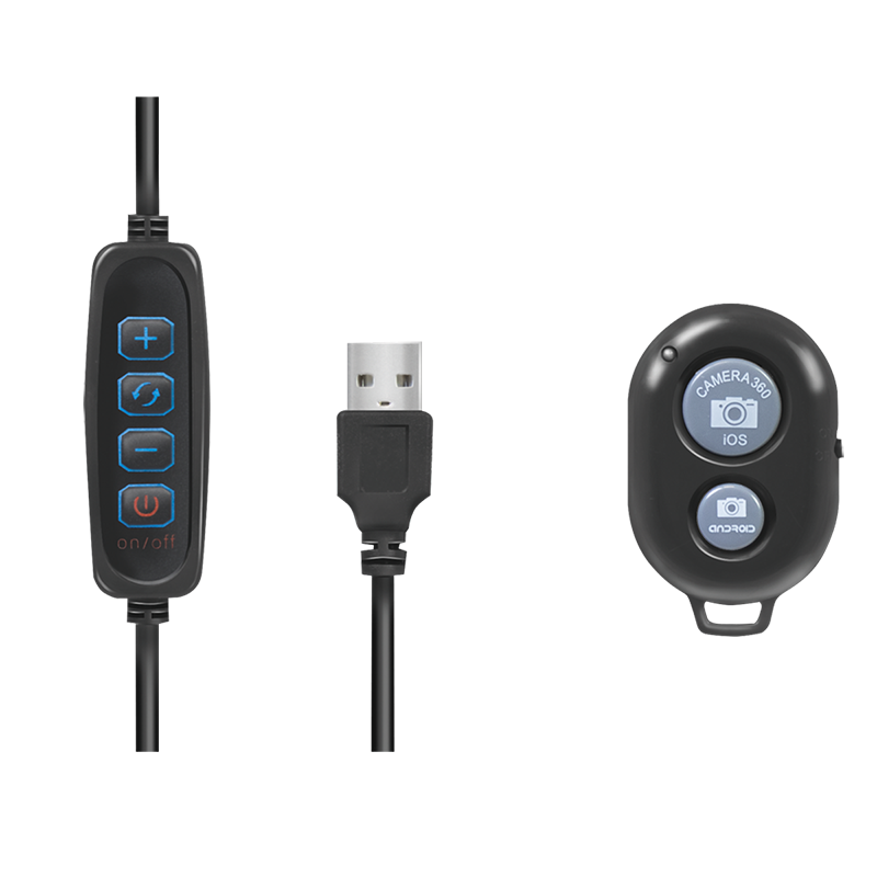 Podesivi LED Ring 25cm sa stalkom i držačem za mobitel LOGILINK