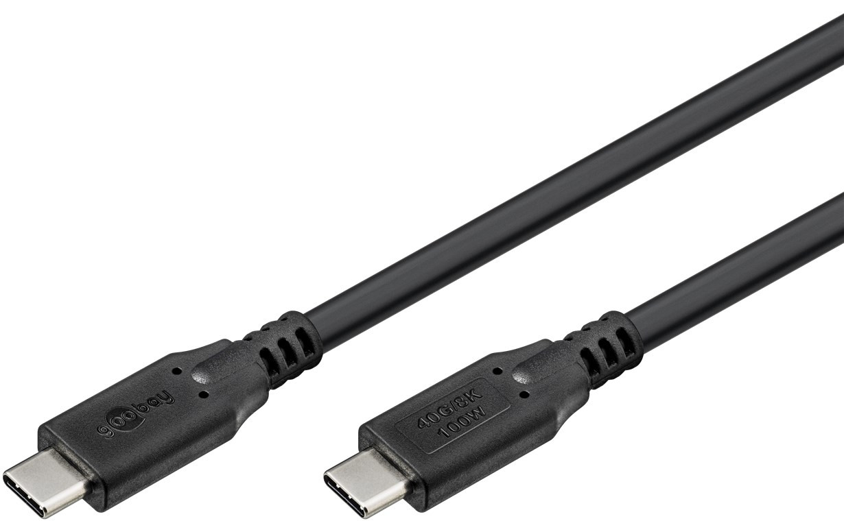 Kabal USB-C 100W 4.0 GOOBAY 1m crno-sivi