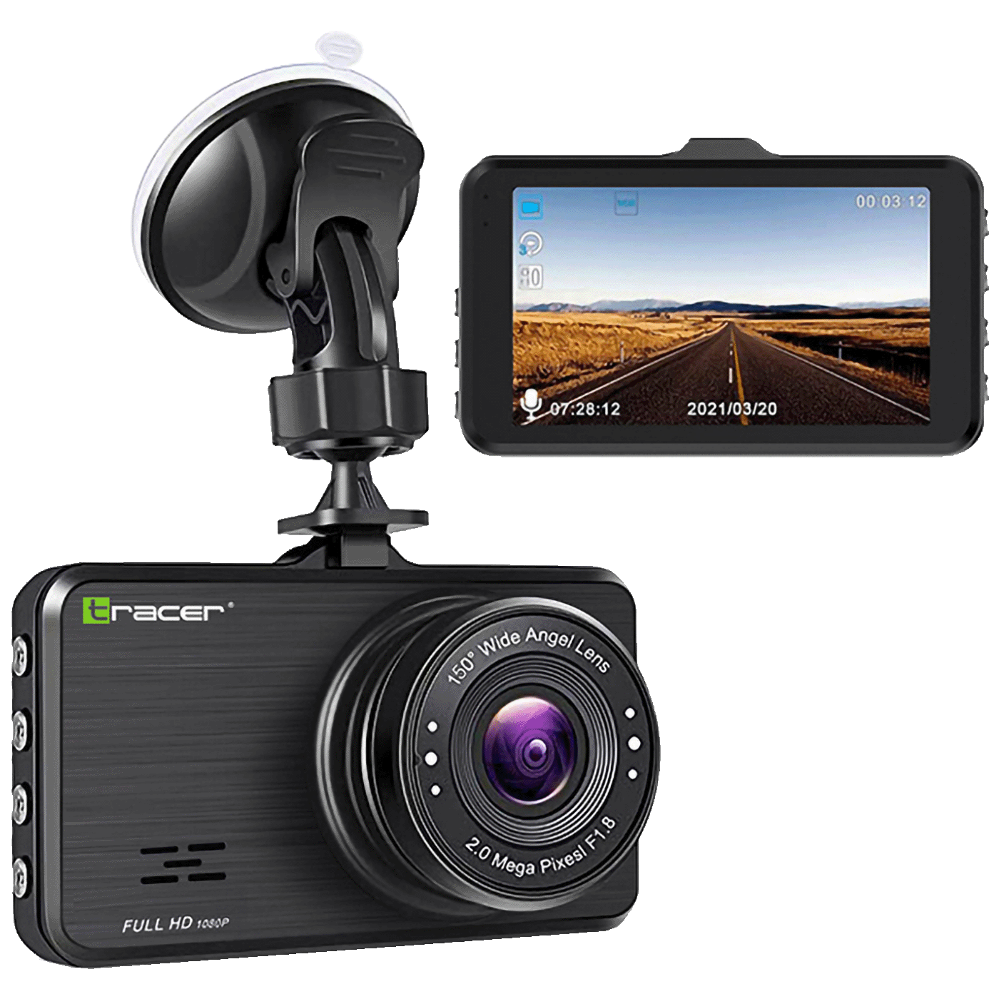 Auto kamera DashCam TRACER 3.0S FHD Capri - slika 4