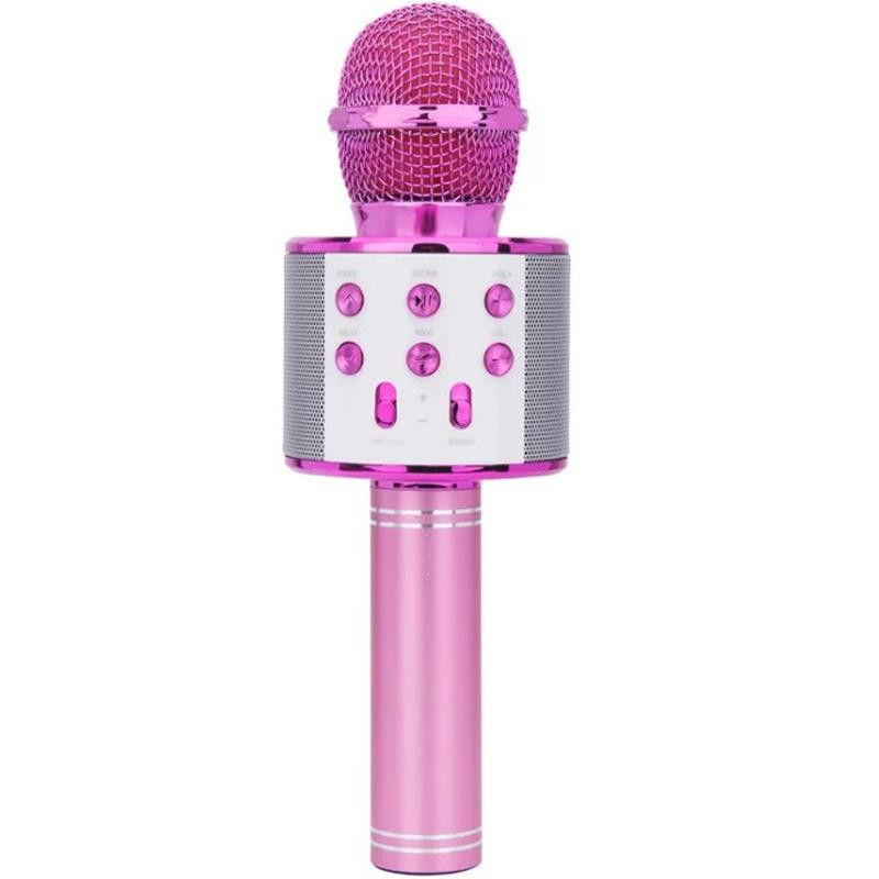 Bežični bluetooth karaoke mikrofon za djecu KGEBAO WS-858 pink