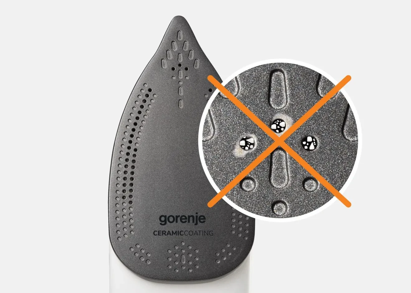 Pegla GORENJE SIH2800TQC, antiCalc sistem, efikasan način da se odstrani kamenac iz pegle