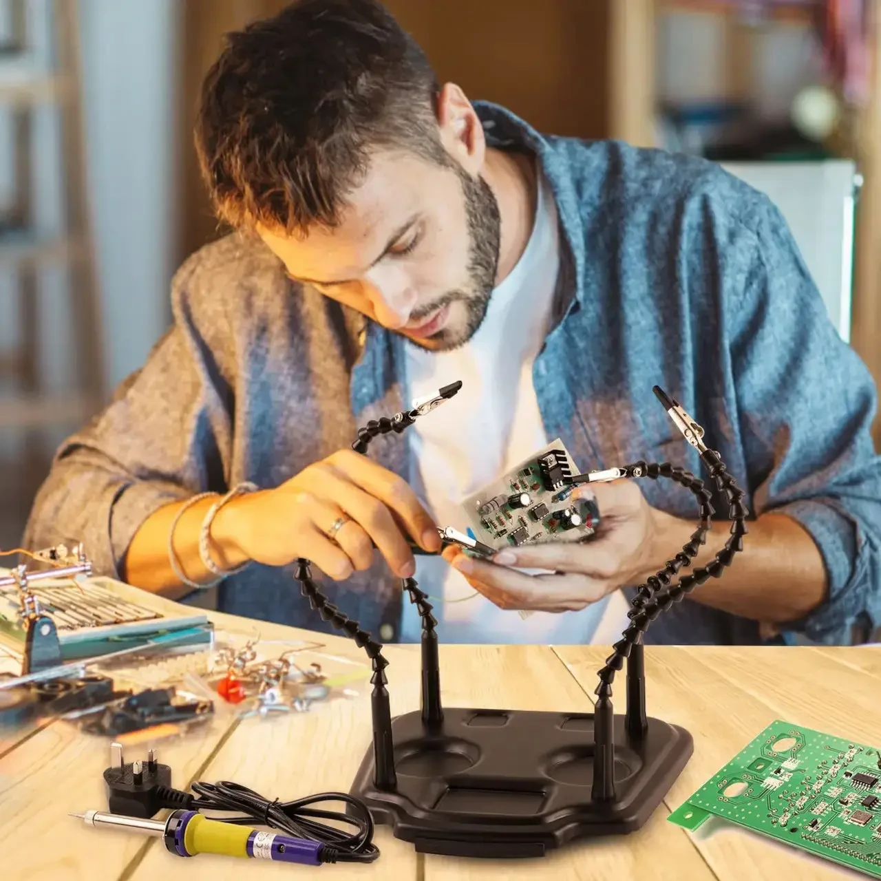 Set pomoćne treće ruke sa krokodilkama ZD-11M-1