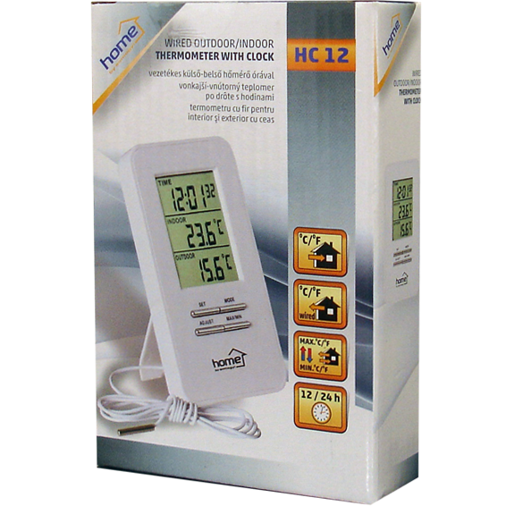 Vremenska stanica sa satom i žičnom vanjskom jedinicom HOME