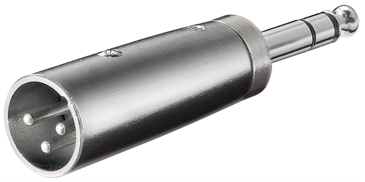 Audio adapter XLR 3 PIN na 6.35mm stereo M/M