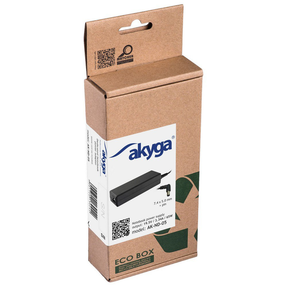 Punjač za laptop DELL 19.5V 65W 7.4x5.0mm + pin AKYGA