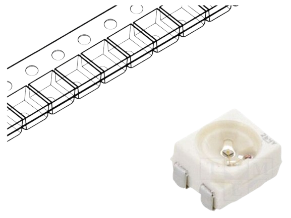 LED dioda plava 3.5x2.8x1.9mm 2.9...3.8V