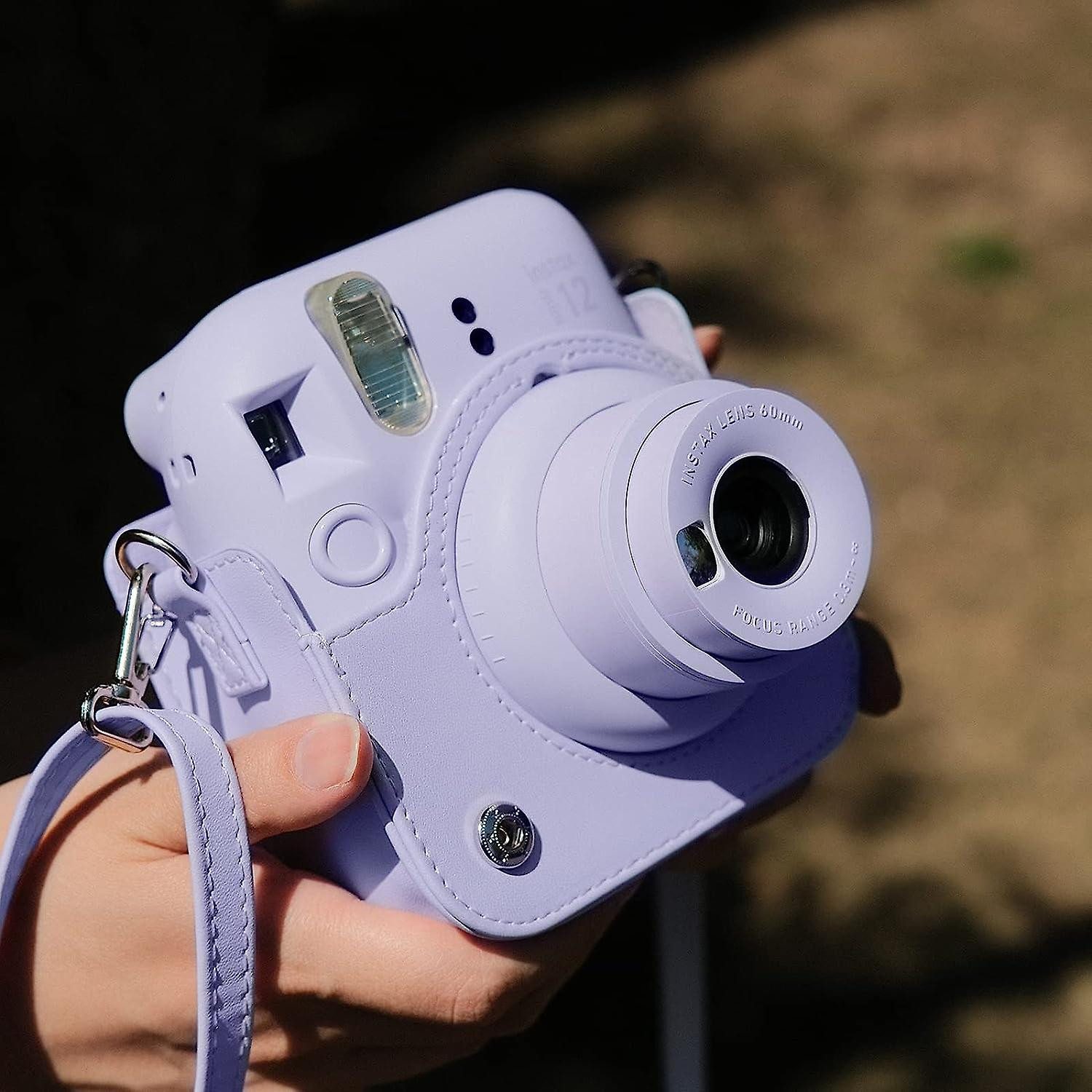 Zaštitna kožna futrola za FUJIFILM INSTAX Mini 12 aparat lilac purple