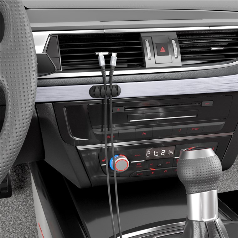 Organizator kablova gumeni za 4 kabla pogodno za automobile