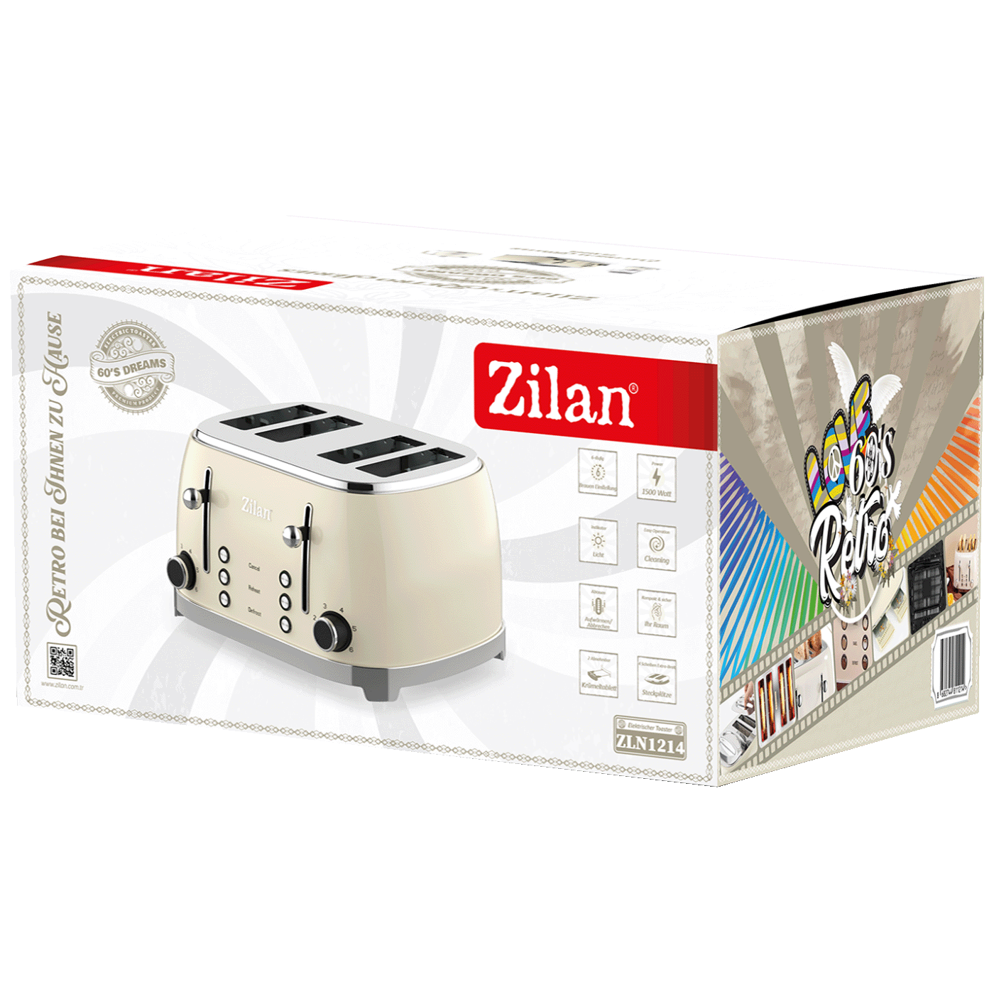 Toster ZILAN ZLN1214